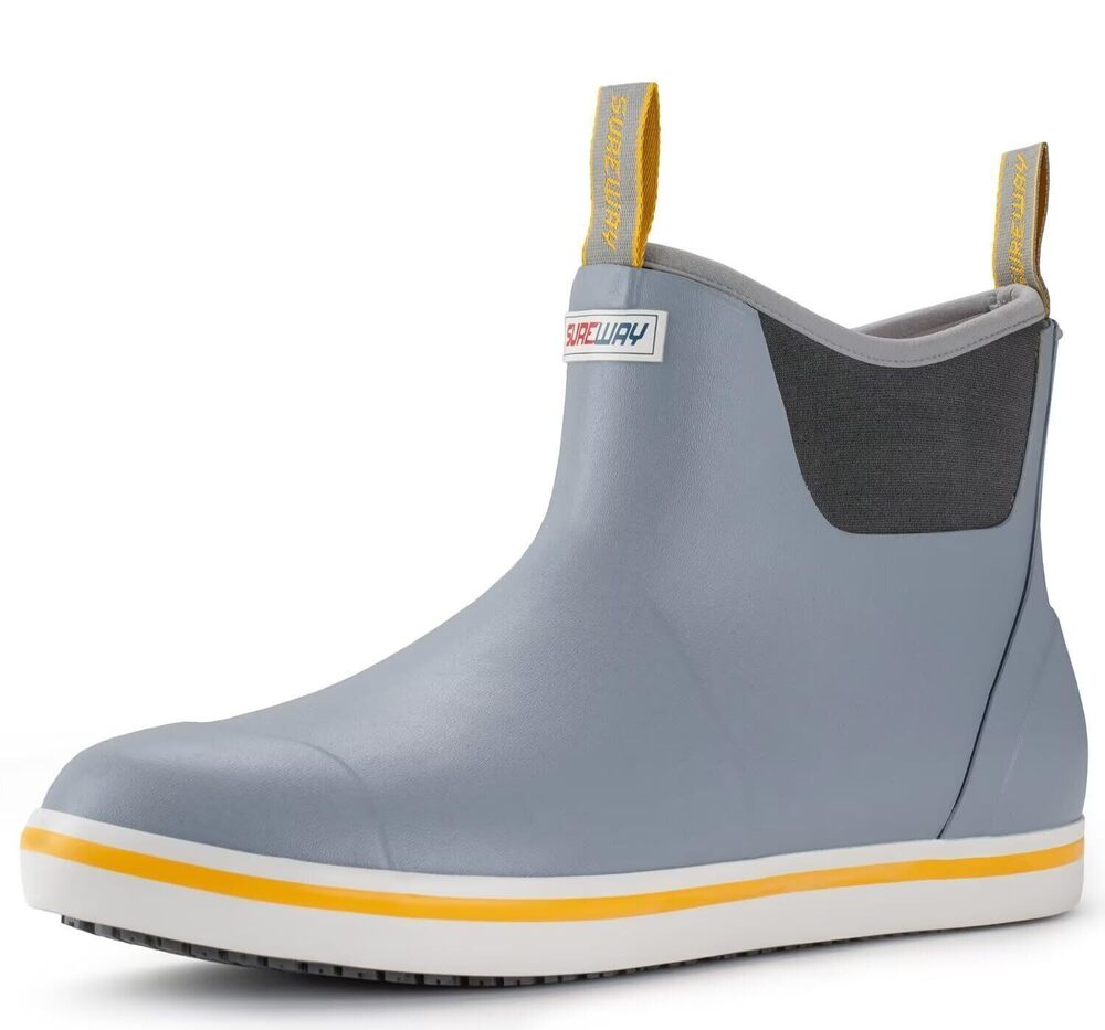 SUREWAY MEN'S DECK BOOTS PROFESSIONAL NON-SLIP FISHING & ANKLE DECK BOOT WATERPR
